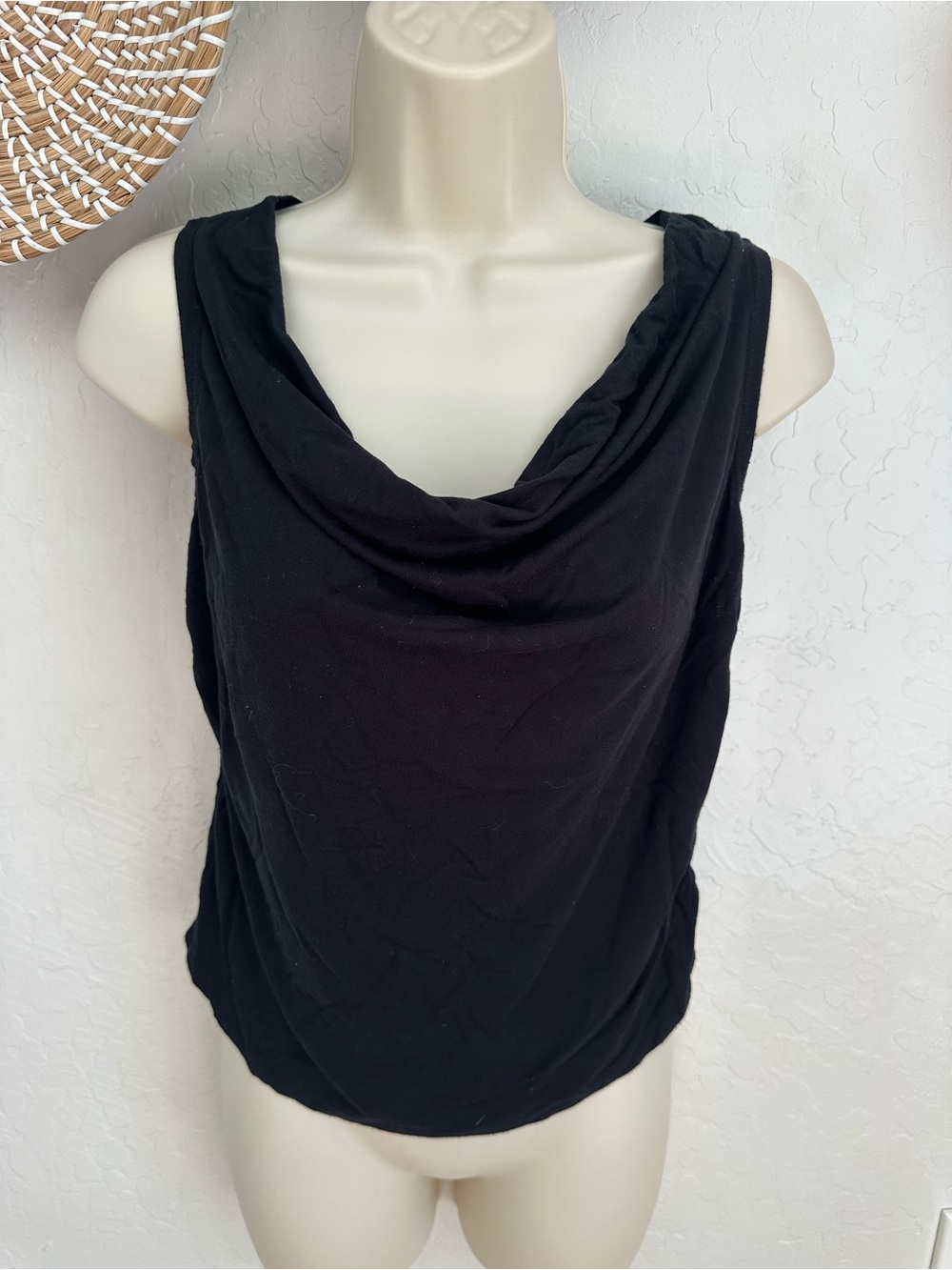 Wild Fable Black Sleeveless Cowl Neck Top. Size Medium